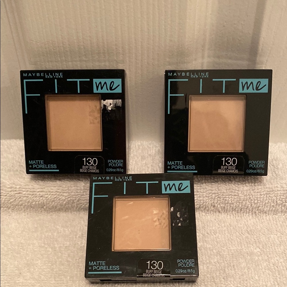 Brand New Maybelline Fit Me Matte + Poreless Powder - Buff Beige…set of 3